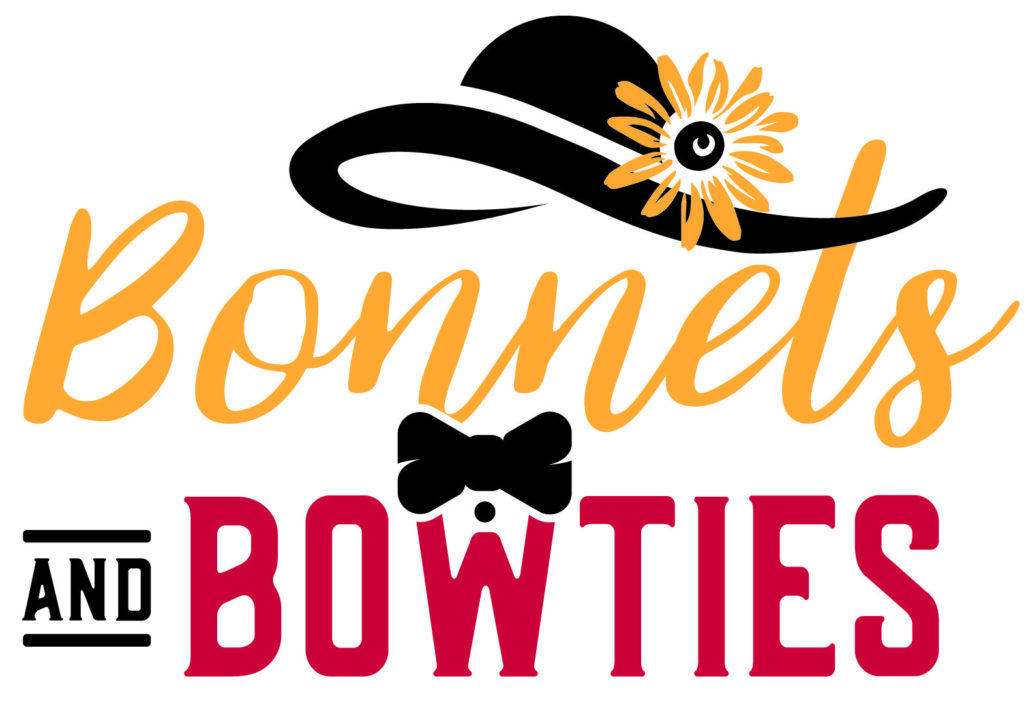 bonnets and bow ties graphic