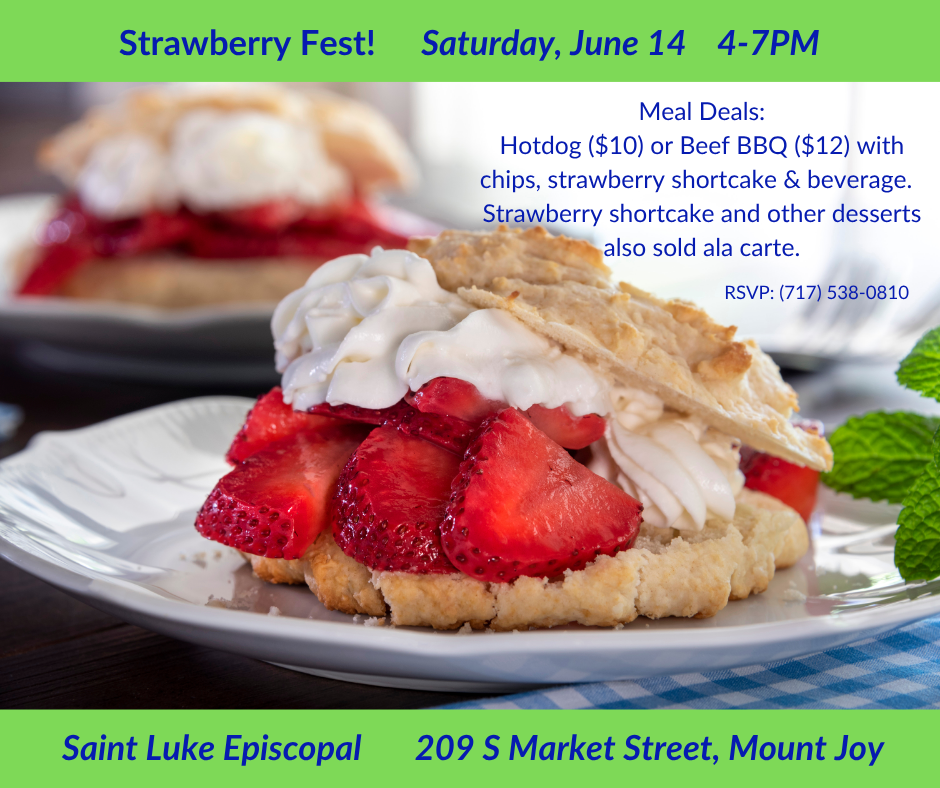 strawberry fundraiser invite