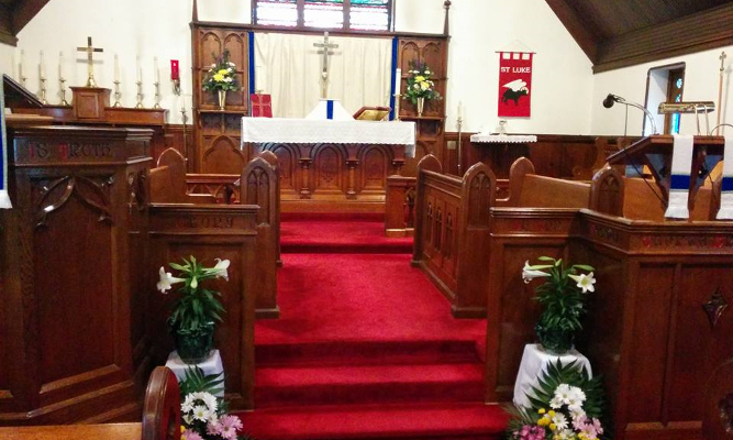 altar at easter