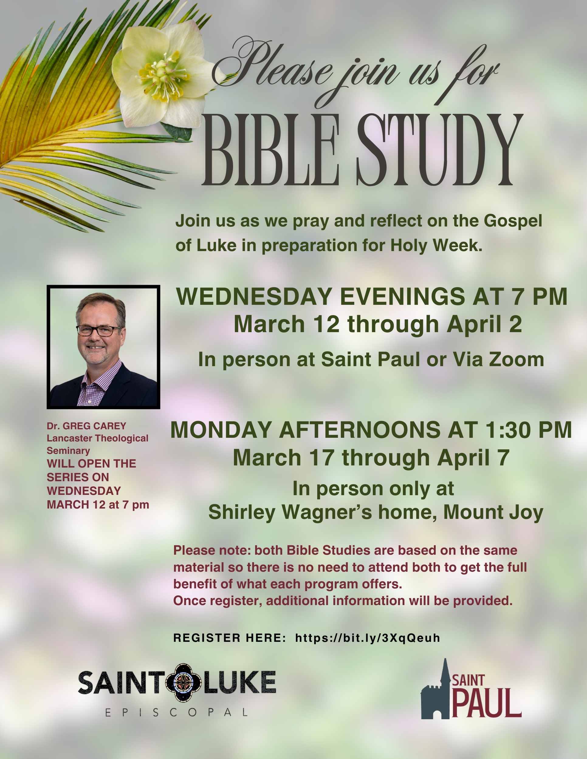 bible study flyer