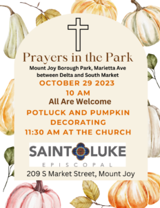 invitation to worship in the park October 29 2023