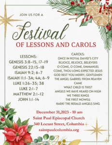 Lessons and Carols service