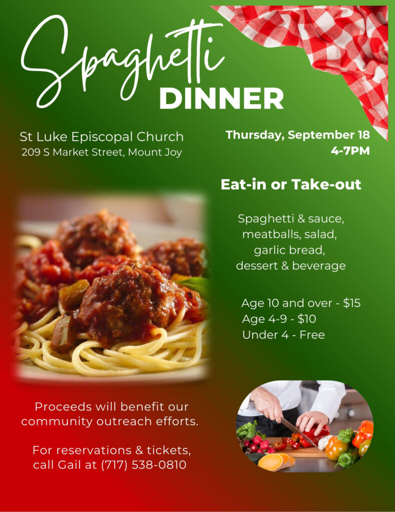spaghetti dinner invitation